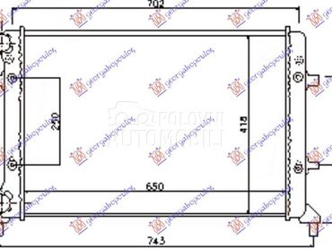 HLADNJAK MOTORA... za Volkswagen Golf Plus od 2004. do 2009. god.