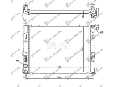 HLADNJAK MOTORA 1.0i 1.3... za Nissan Micra za 2017. god.