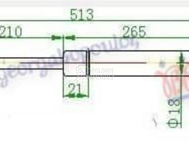 AMORTIZER GEPEK VRATA 580... za Volkswagen Ostalo od 1979. do 1991. god.