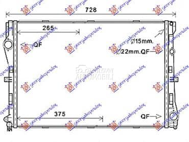 HLADNJAK MOTORA BENZIN/DIZEL za Mercedes Benz C Klasa od 2015. do 2018. god.