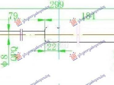 AMORTIZER GEPEK VRATA 730... za Audi A6 od 2008. do 2010. god.