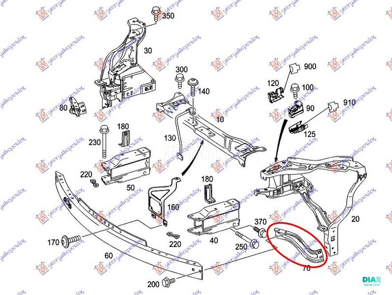 NOSAC SINE PREDNJEG BRANIKA BO