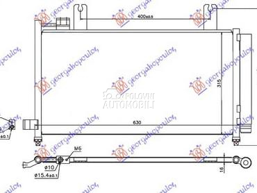 HLADNJAK KLIME 2.0 JTD za Suzuki SX4 od 2007. do 2013. god.