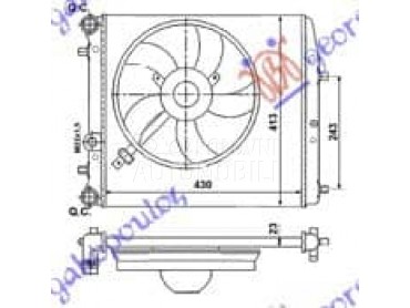 HLADNJAK MOTORA ZA SVE... za Škoda Roomster od 2010. do 2015. god.