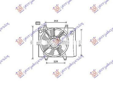 VENTILATOR KOMPLET za Kia Picanto od 2008. do 2011. god.