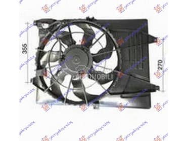 VENTILATOR KOMPLET (1.6... za Kia Sportage od 2015. do 2018. god.