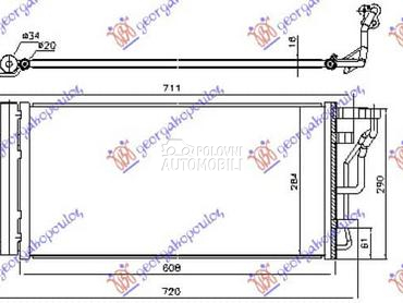 HLADNJAK KLIME 1.0-1.4... za Hyundai i30 od 2017. do 2020. god.