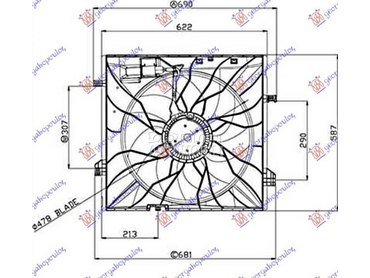VENTILATOR KOMPLET za Mercedes Benz S Klasa od 2015. do 2019. god.