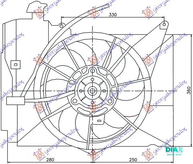 VENTILATOR KOMPLET (1.3/1.5 JA