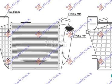 HLADNJAK INTERKULERA 2.5 DIZEL za Audi A4 od 2004. do 2007. god.