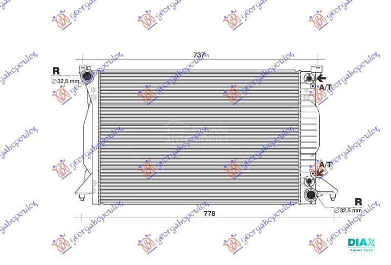 HLADNJAK MOTORA 2.5 TDI DIZEL
