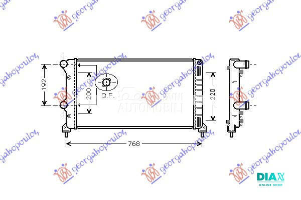 HLADNJAK MOTORA 1.3/1.9cc JTD