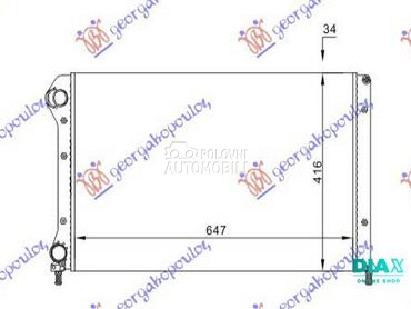 HLADNJAK MOTORA 1.4 8V 1.6 16V za Fiat Doblo od 2001. do 2005. god.