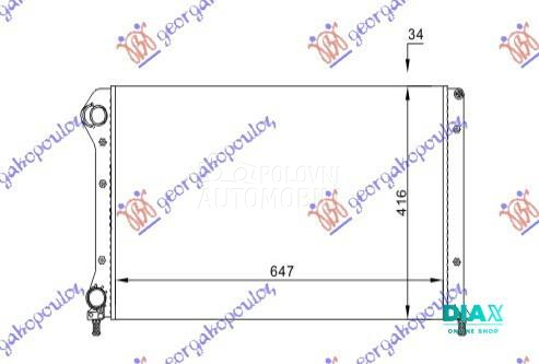 HLADNJAK MOTORA 1.4 8V 1.6 16V
