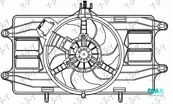 VENTILATOR KOMPLET (1.9 DIZEL)