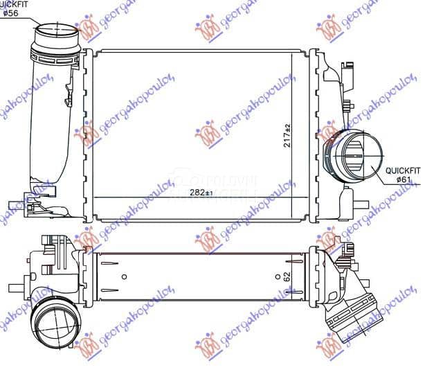 HLADNJAK INTERKULERA 1.5 DCi