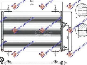 HLADNJAK KLIME BENZIN/DIZEL za Peugeot 307 od 2001. do 2005. god.