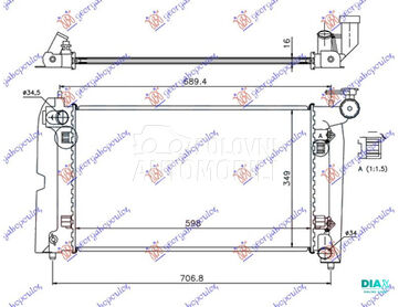 HLADNJAK MOTORA 1.8 i-VVTi BEN za Toyota Corolla od 2002. do 2006. god.