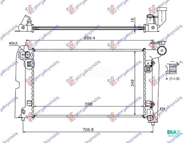 HLADNJAK MOTORA 1.8 i-VVTi BEN