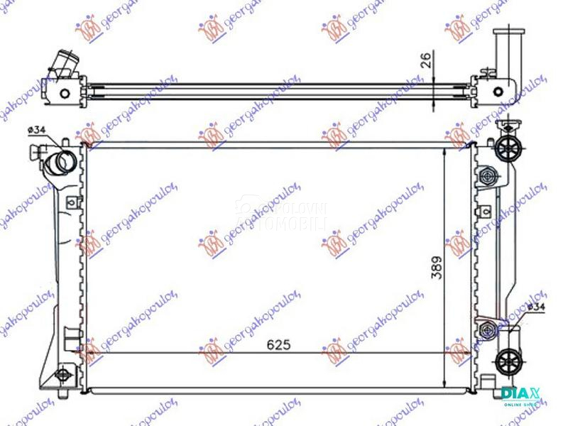 HLADNJAK MOTORA 2.0 i-VVTi BEN