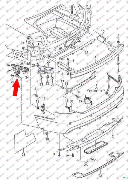 NOSAC ZADNJEG BRANIKA SPOLJASN