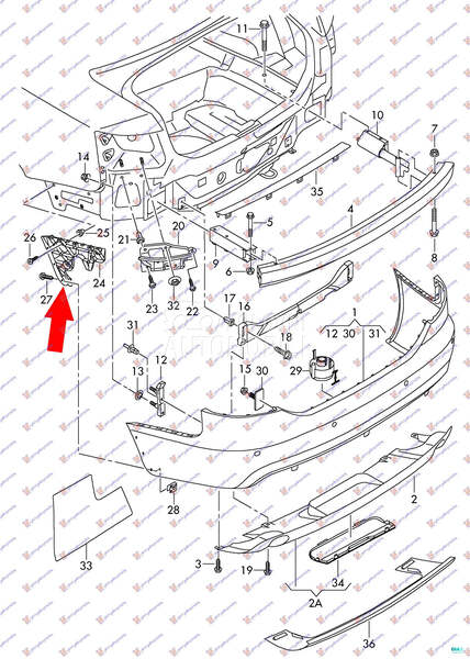 NOSAC ZADNJEG BRANIKA SPOLJASN