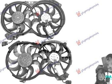 VENTILATOR HLADNJAKA DUPLI (2. za Audi A6 od 2004. do 2008. god.