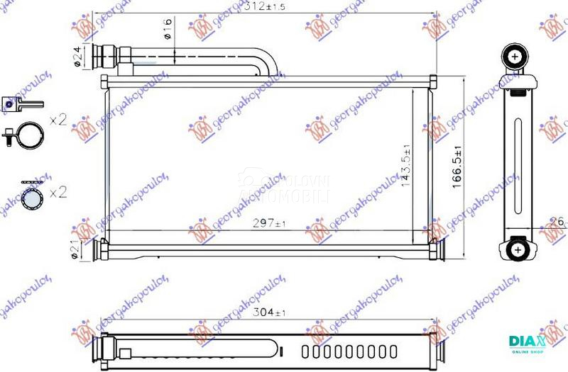 GREJAC KABINE (145x295x26)