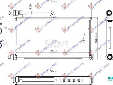 GREJAC KABINE (145x295x26) za Audi A6 od 2008. do 2010. god.