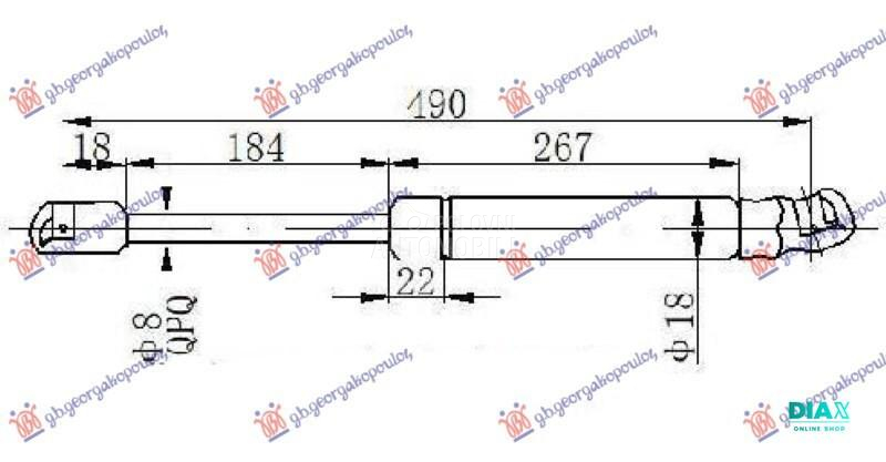 AMORTIZER GEPEK VRATA KARAVAN