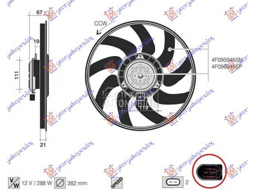 VENTILATOR (MOTORELISA)... za Audi A6 od 2008. do 2010. god.