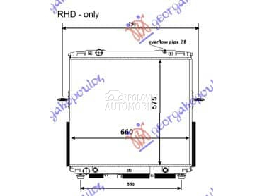 HLADNJAK MOTORA 2.4-3.5... za Kia Sorento od 2002. do 2009. god.