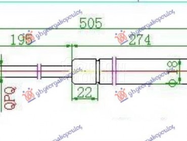 AMORTIZER GEPEK VRATA... za Peugeot 207 od 2006. do 2014. god.