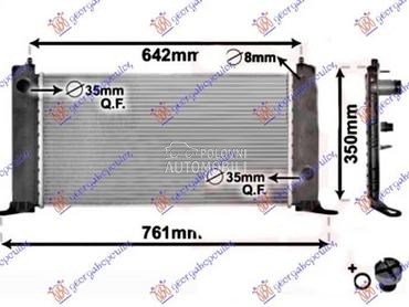 HLADNJAK MOTORA 1.2i 16V (/-) za Fiat Stilo od 2001. do 2006. god.