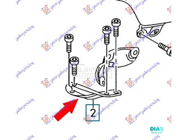 NOSAC PREDNJEG BLATOBRANA DONJ za Škoda Octavia od 2004. do 2008. god.