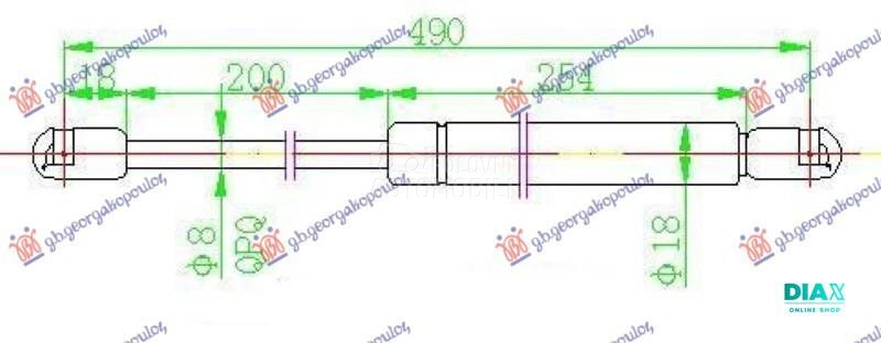 AMORTIZER GEPEK VRATA KARAVAN