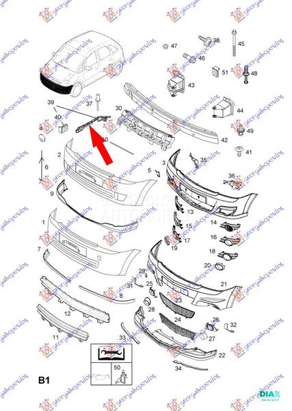 NOSAC PREDNJEG BRANIKA PLASTIC