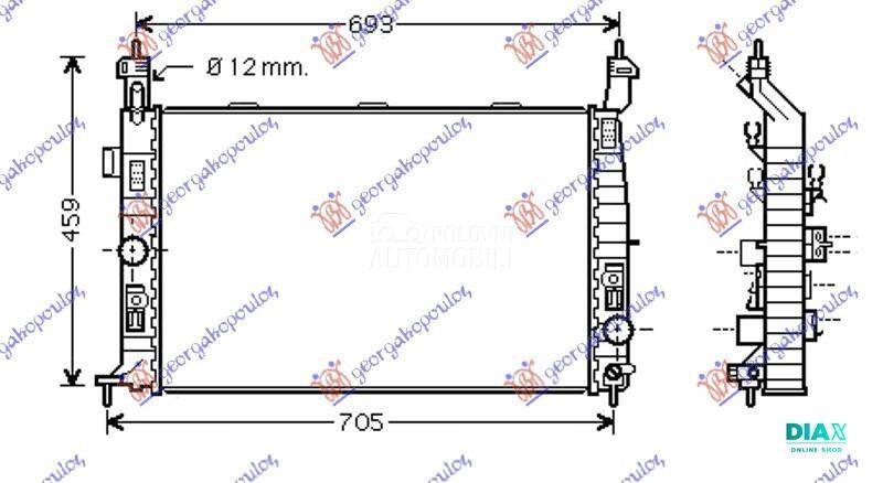 HLADNJAK MOTORA 1.7 CDTi DIZEL
