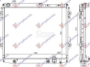 HLADNJAK MOTORA 4.5TD DIZEL za Toyota Land Cruiser od 2007. do 2015. god.