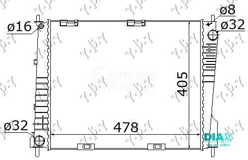 HLADNJAK MOTORA 1.0/1.2/1.4/1.