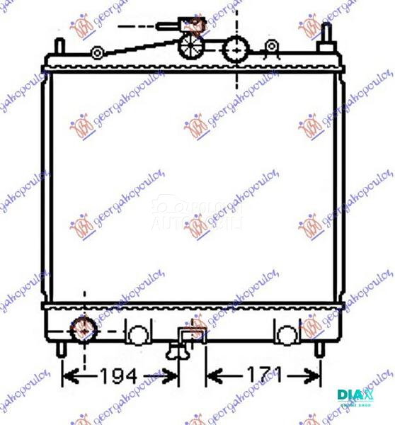 HLADNJAK MOTORA 1.0/1.2/1.4/1.