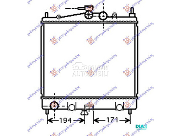 HLADNJAK MOTORA 1.0/1.2/1.4/1. za Renault Modus od 2008. do 2013. god.