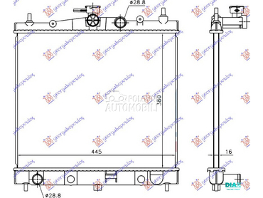 HLADNJAK MOTORA 1.0/1.2/1.4/1. za Nissan Micra od 2002. do 2010. god.