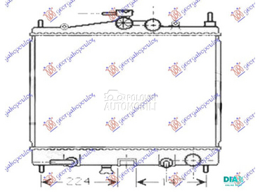 HLADNJAK MOTORA 1.2/1.4 16V BE za Nissan Micra od 2002. do 2010. god.