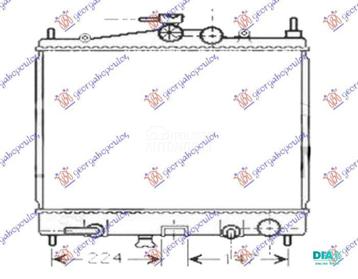 HLADNJAK MOTORA 1.2/1.4 16V BE