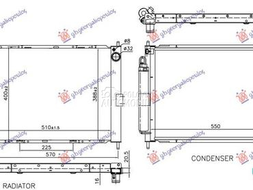 HLADNJAK MOTORA I KLIME 1.5 DI za Nissan Micra od 2002. do 2010. god.