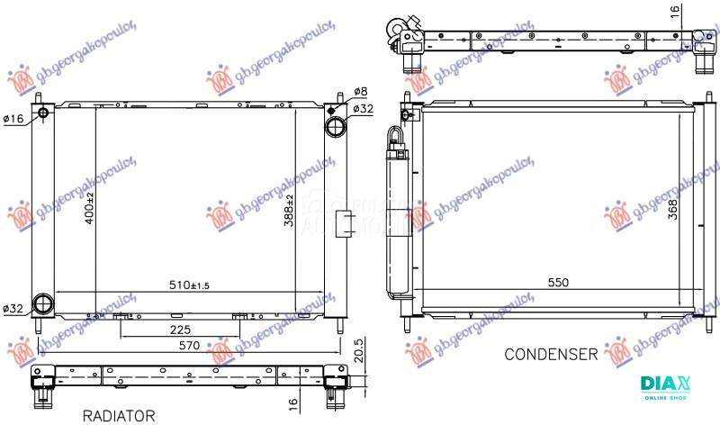 HLADNJAK MOTORA I KLIME 1.5 DI