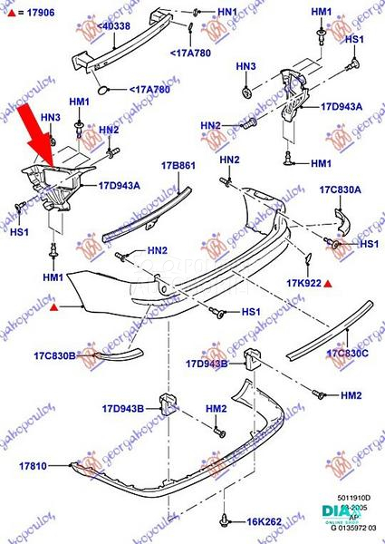 NOSAC ZADNJEG BRANIKA 4 VRATA