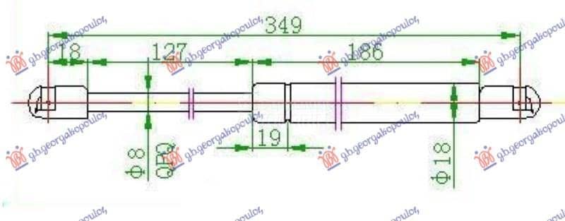 AMORTIZER GEPEK VRATA 440...