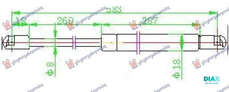 AMORTIZER GEPEK VRATA KARAVAN